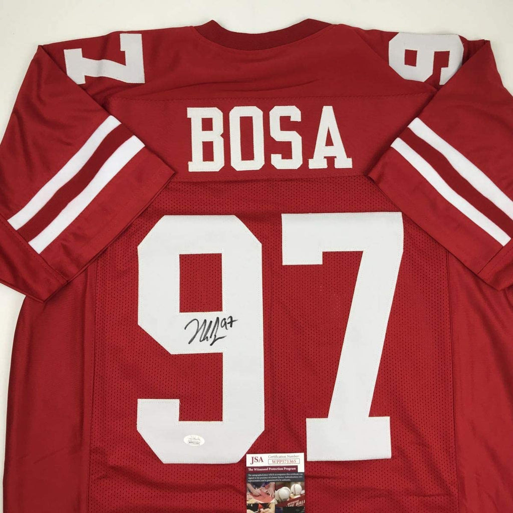 autographed-signed-nick-bosa-san-francisco-red-football-jersey-jsa-coa