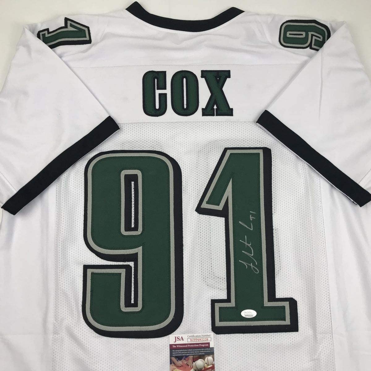 autographed-signed-fletcher-cox-philadelphia-white-football-jersey-jsa-coa