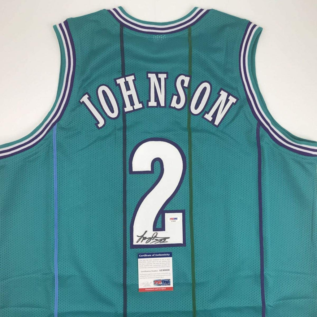 autographed-signed-larry-johnson-charlotte-teal-basketball-jersey-psa-dna-coa