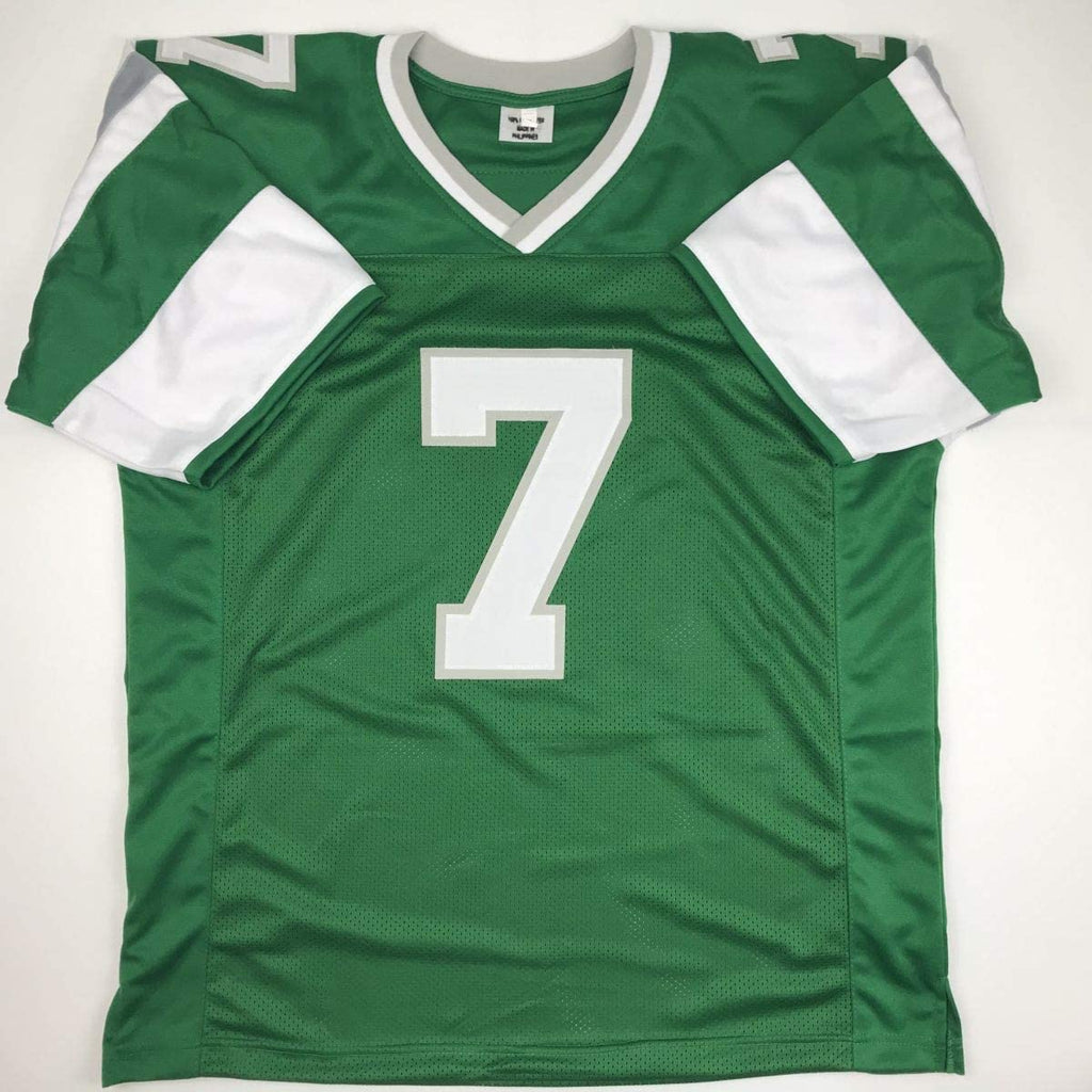 autographed-signed-ron-jaworski-philadelphia-green-football-jersey-jsa-coa