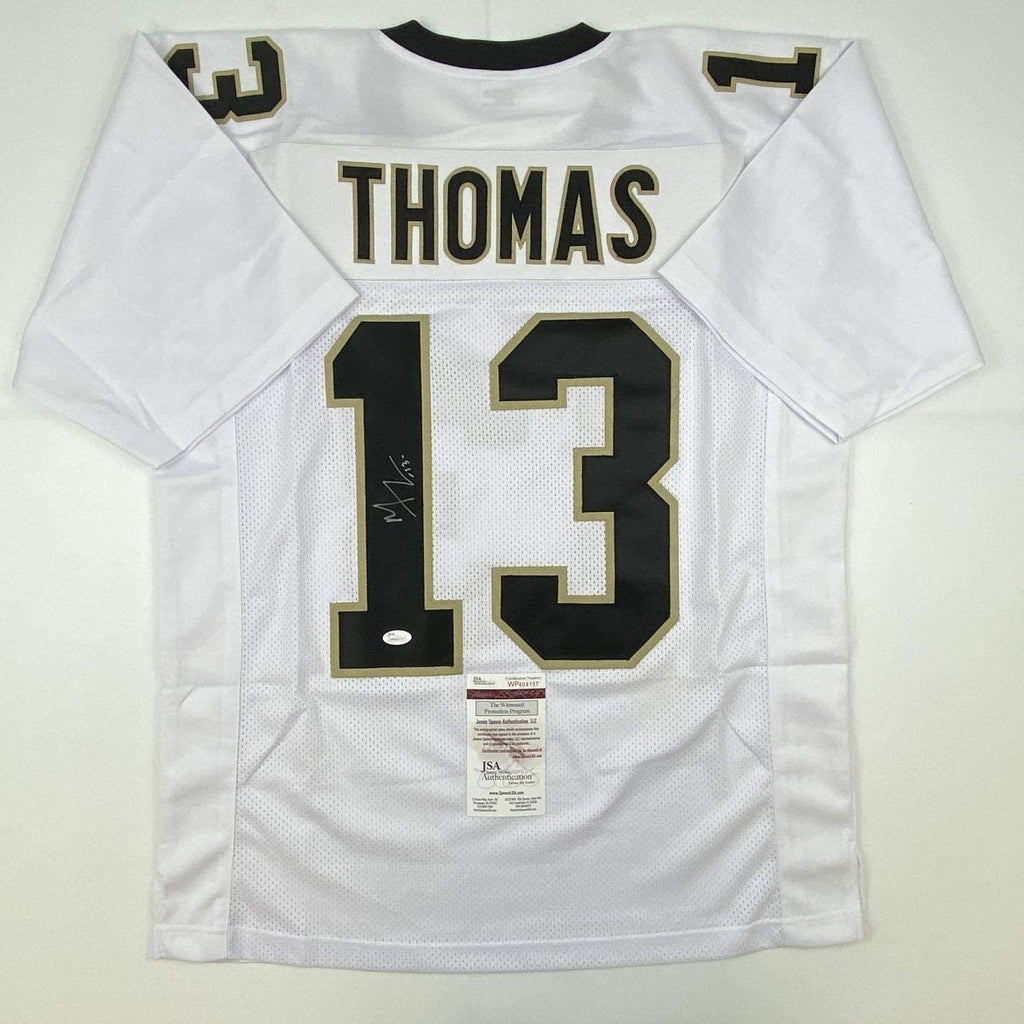 autographed-signed-michael-thomas-new-orleans-white-football-jersey-jsa-coa