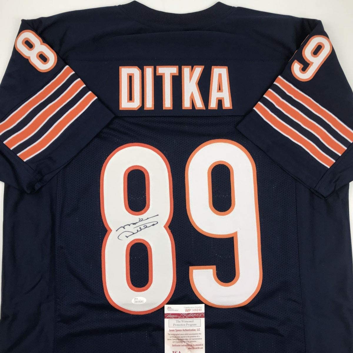 autographed-signed-mike-ditka-chicago-blue-football-jersey-jsa-coa