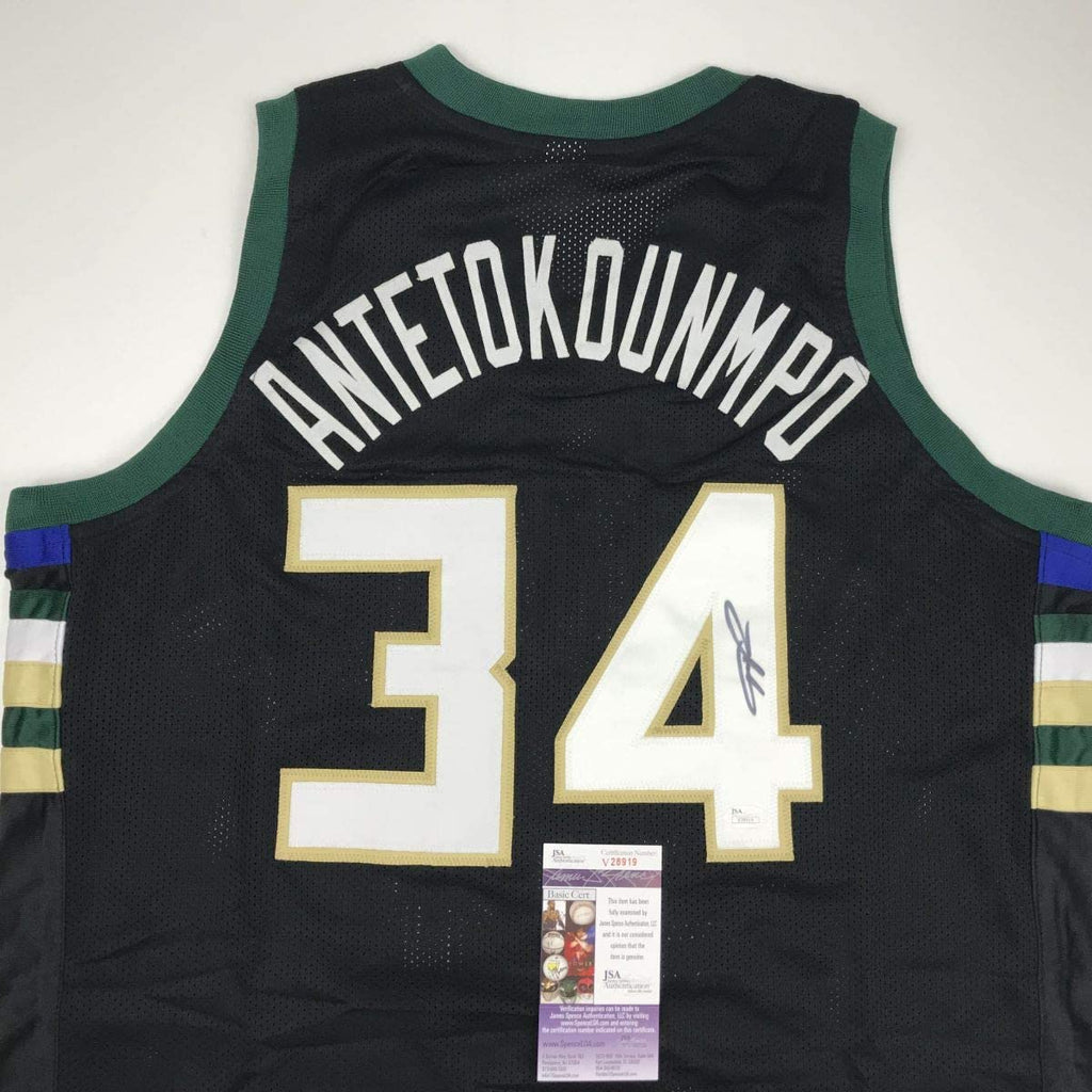 autographed-signed-giannis-antetokounmpo-milwaukee-black-custom-basketball-jersey-jsa-coa