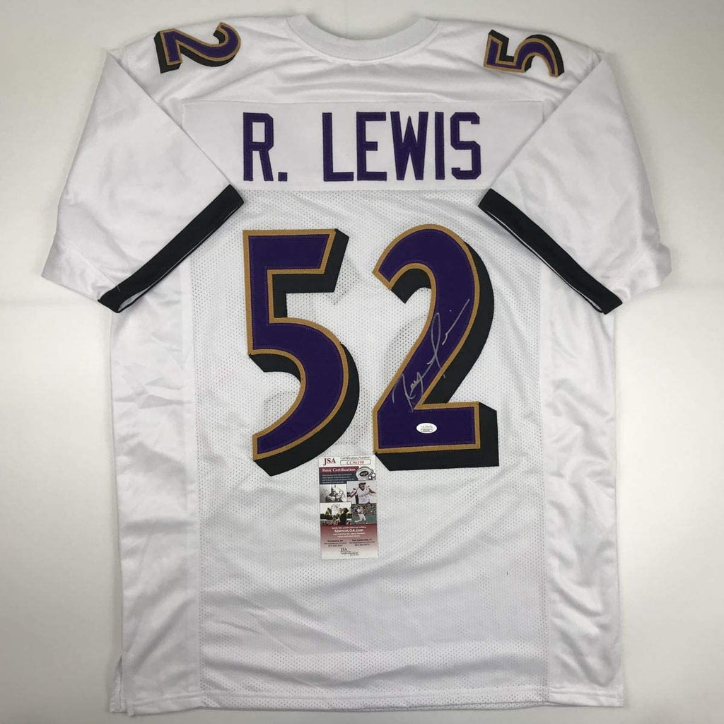 autographed-signed-ray-lewis-baltimore-white-football-jersey-jsa-coa