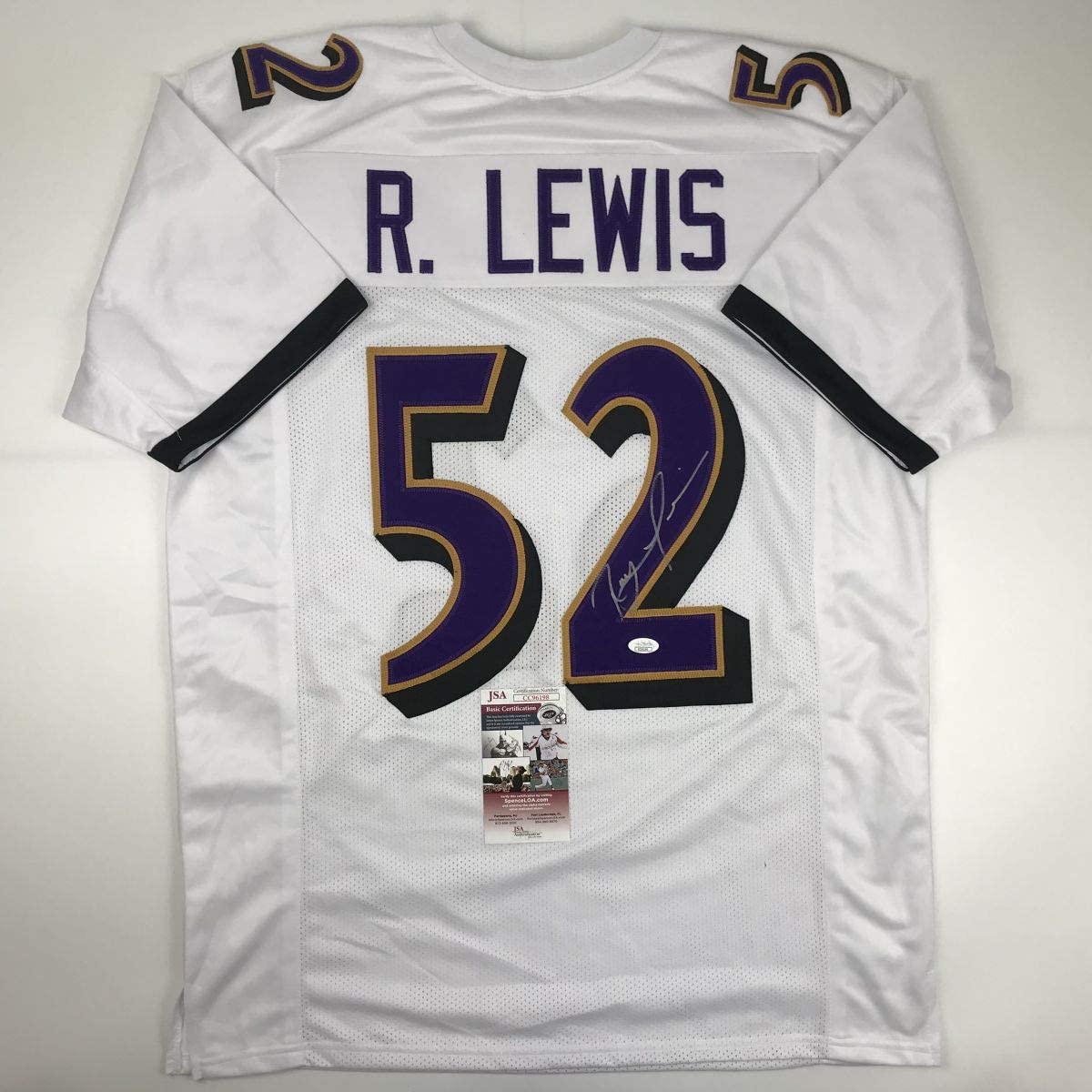 autographed-signed-ray-lewis-baltimore-white-football-jersey-jsa-coa
