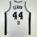 autographed-signed-george-gervin-hof-96-san-antonio-white-basketball-jersey-jsa-coa