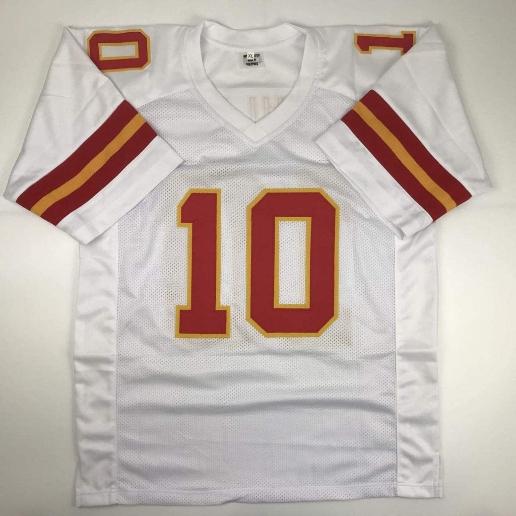 autographed-signed-tyreek-hill-kansas-city-white-football-jersey-jsa-coa