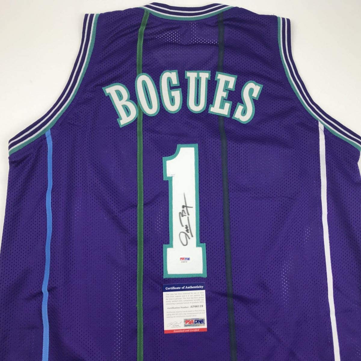autographed-signed-muggsy-bogues-charlotte-purple-basketball-jersey-psa-dna-coa