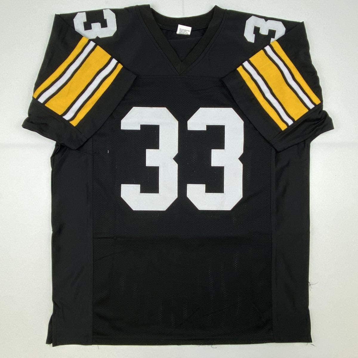autographed-signed-merril-hoge-pittsburgh-black-football-jersey-jsa-coa