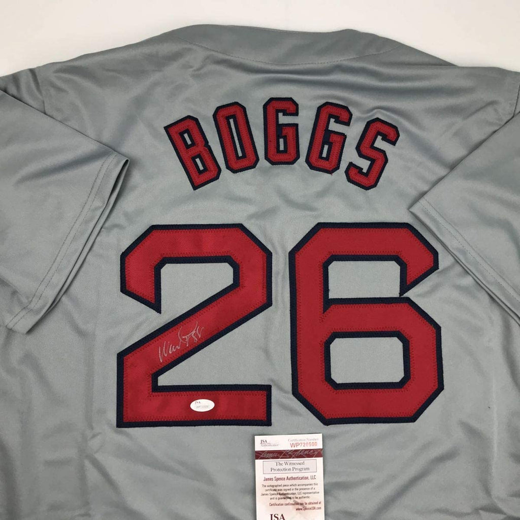 autographed-signed-wade-boggs-boston-grey-baseball-jersey-jsa-coa