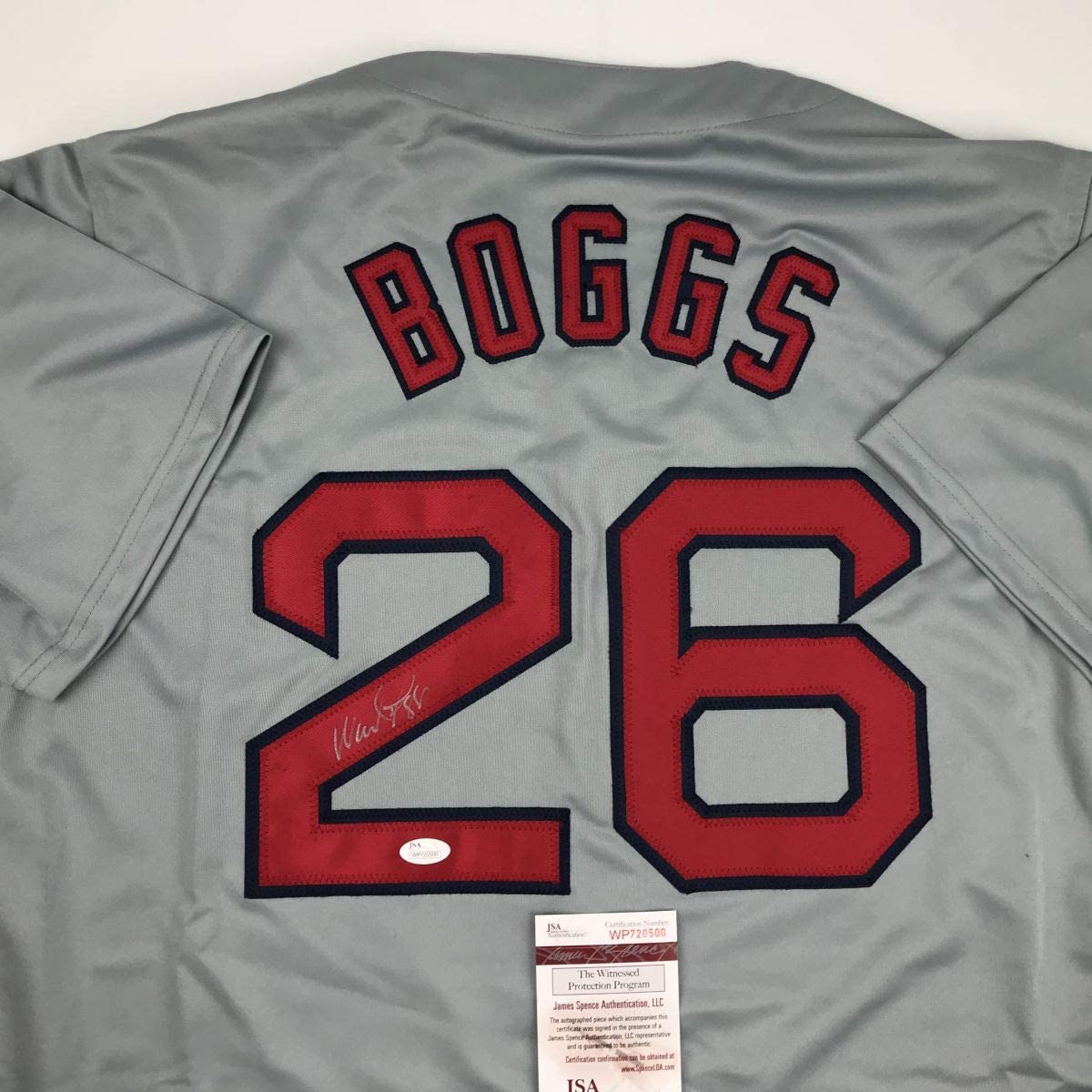 autographed-signed-wade-boggs-boston-grey-baseball-jersey-jsa-coa
