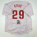 autographed-signed-john-kruk-philadelphia-pinstripe-baseball-jersey-jsa-coa
