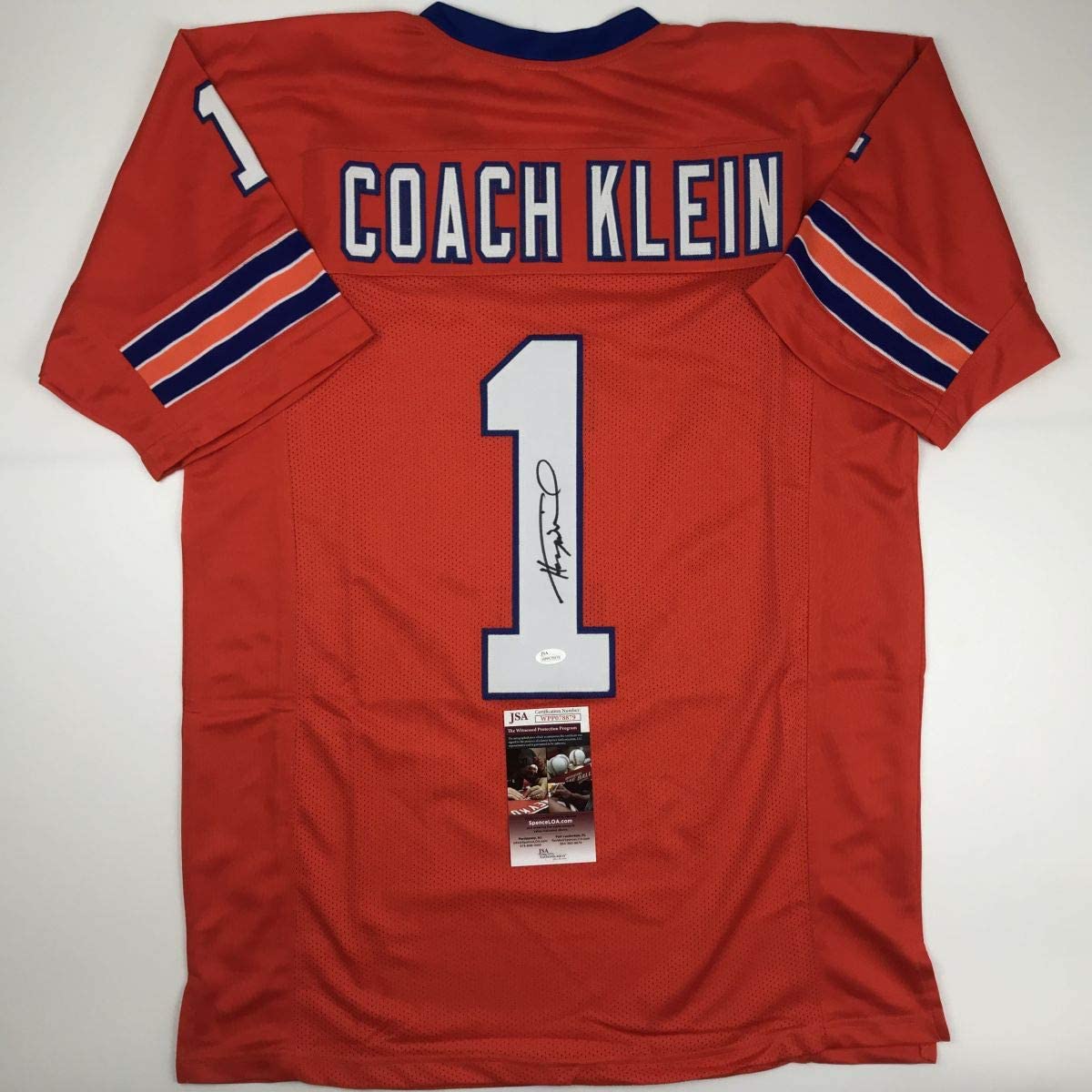 autographed-signed-henry-winkler-coach-klein-the-waterboy-sclsu-mud-dogs-orange-football-jersey-jsa-coa