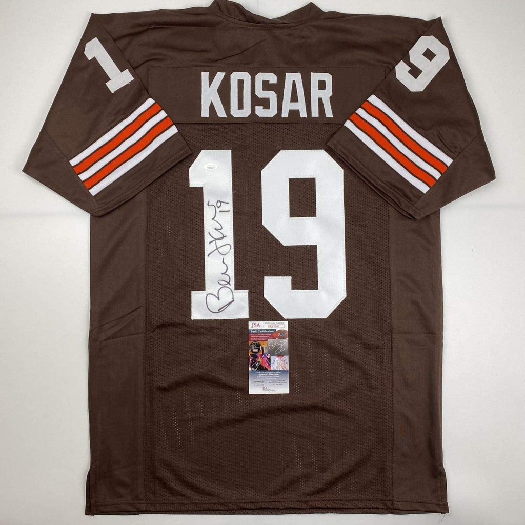 autographed-signed-bernie-kosar-cleveland-brown-football-jersey-jsa-coa