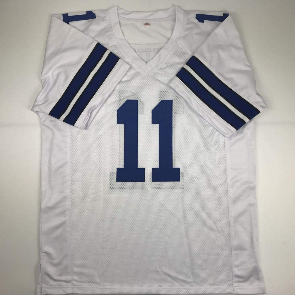 autographed-signed-danny-white-dallas-white-football-jersey-jsa-coa