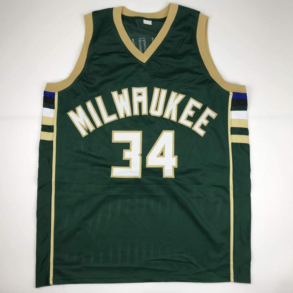 autographed-signed-giannis-antetokounmpo-milwaukee-green-custom-basketball-jersey-jsa-coa