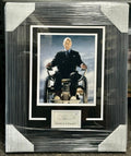 Patrick Stewart Signed & Framed Cut With 8X10  X-Men Professor X Photo JSA COA
