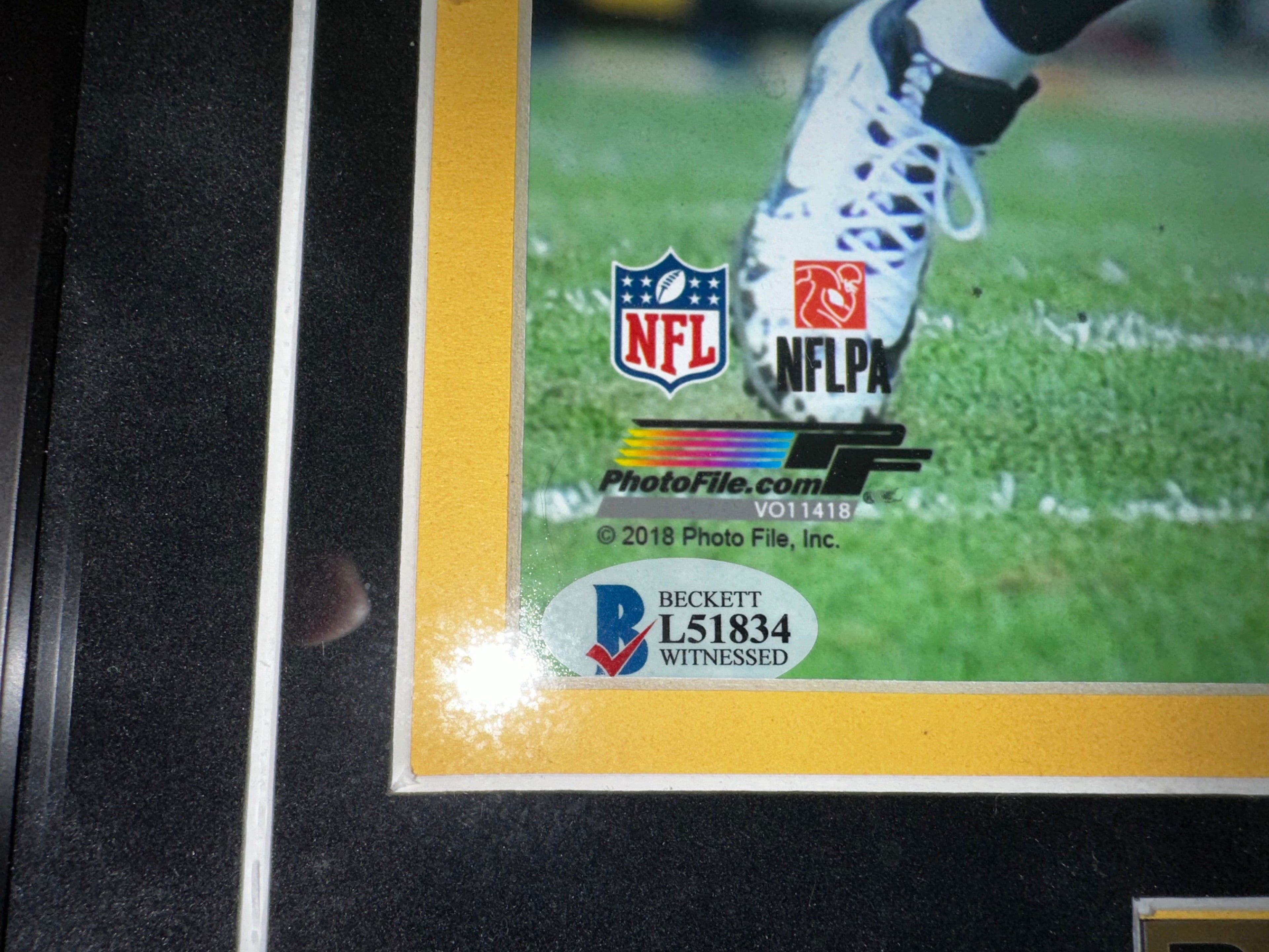 ben-roethlisberger-qb-signed-framed-nfl-pittsburgh-steelers-11x14-with-bas-coa