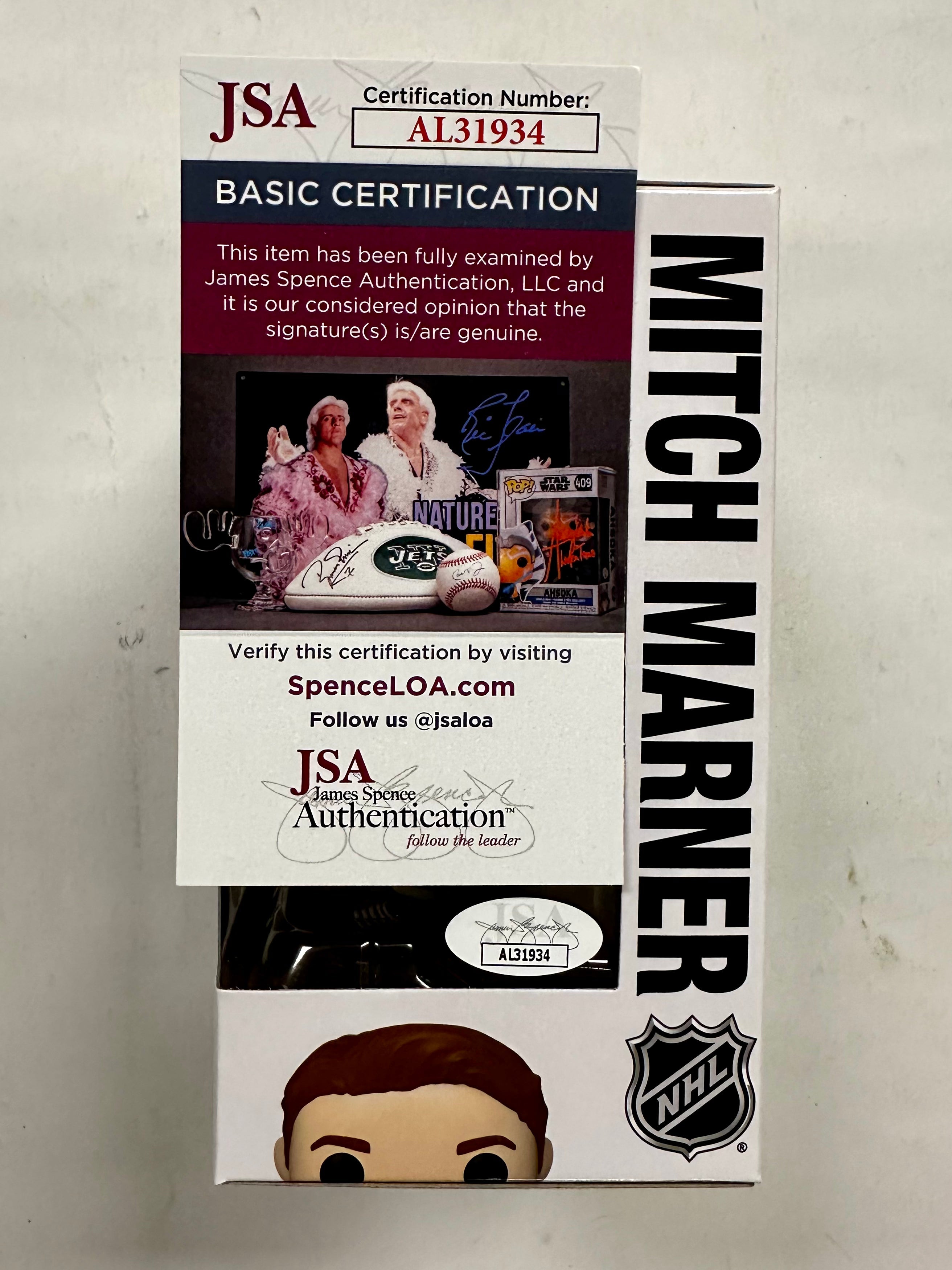 Mitch Marner Signed NHL Toronto Maple Leafs Funko Pop! #73 Exclusive With JSA COA