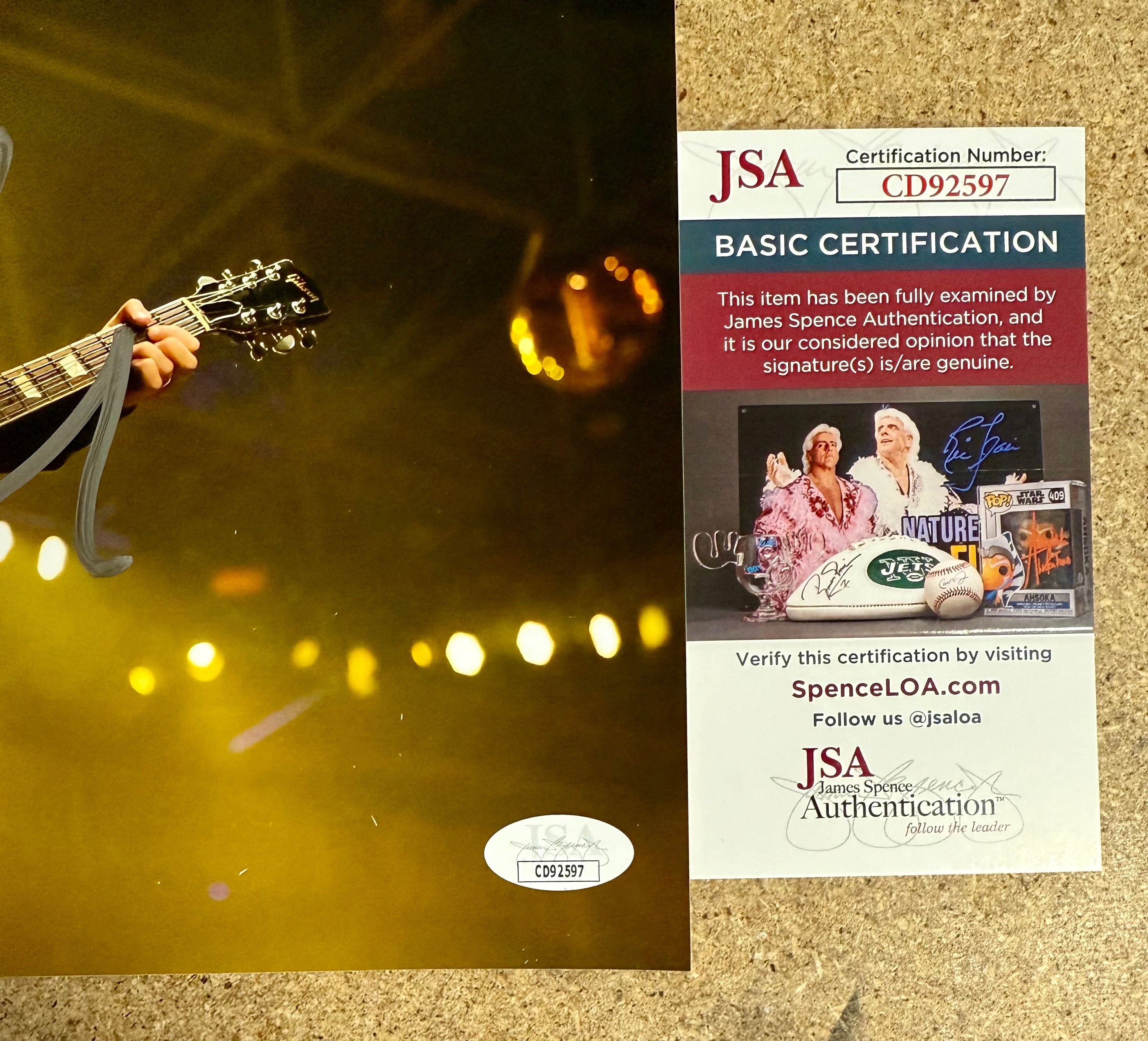 Mike McCready Signed Autographed Pearl Jam Lead Guitarist Photo With JSA COA