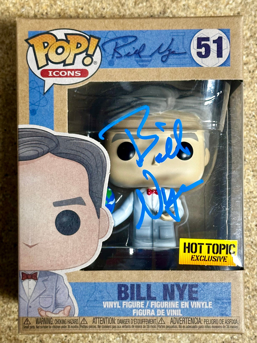 bill-nye-the-science-guy-51-signed-earth-day-vaulted-funko-pop-with-jsa-coa