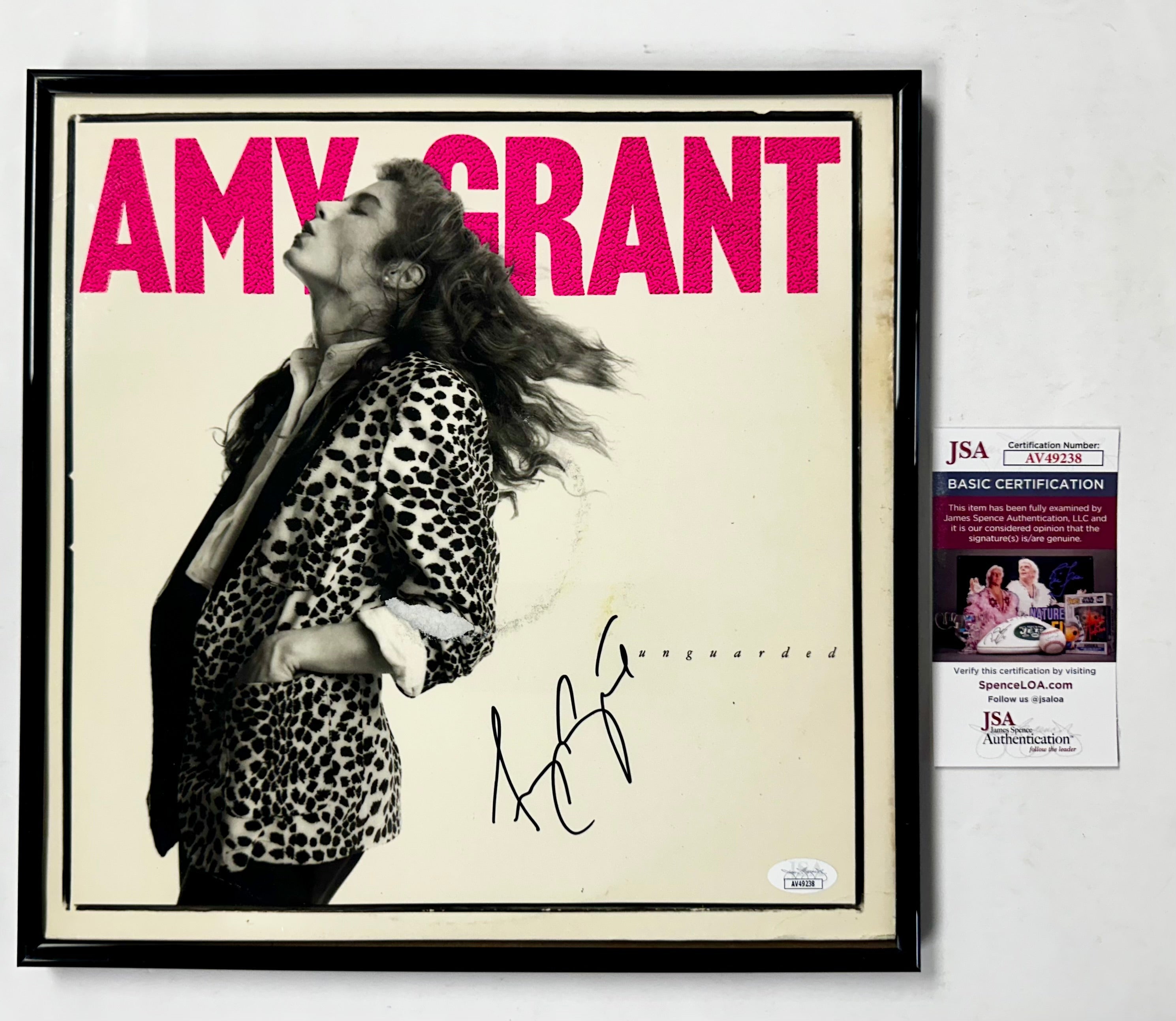 amy-grant-signed-framed-unguarded-vinyl-variant-with-jsa-coa