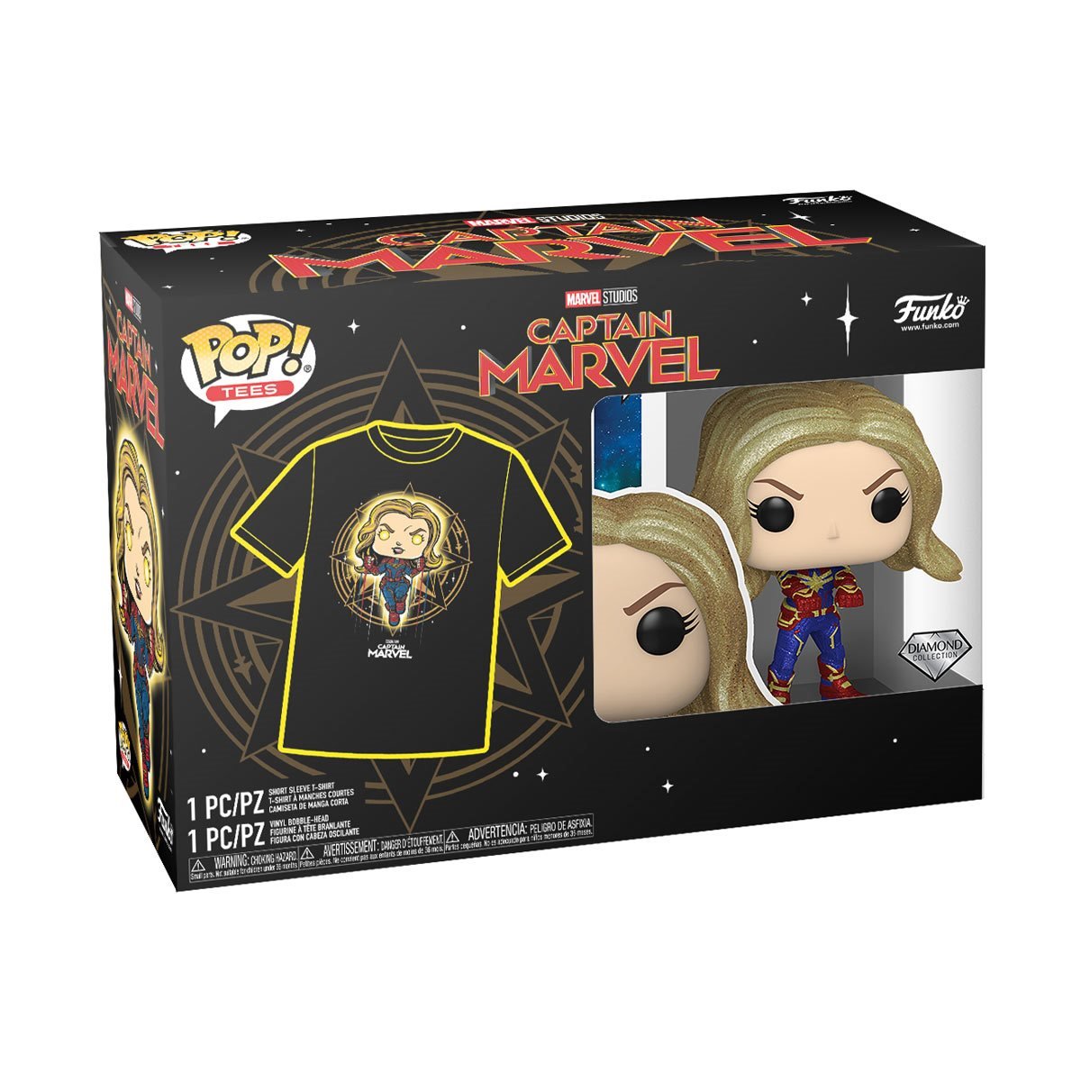 POP! & TEE: Marvel - Captain Marvel