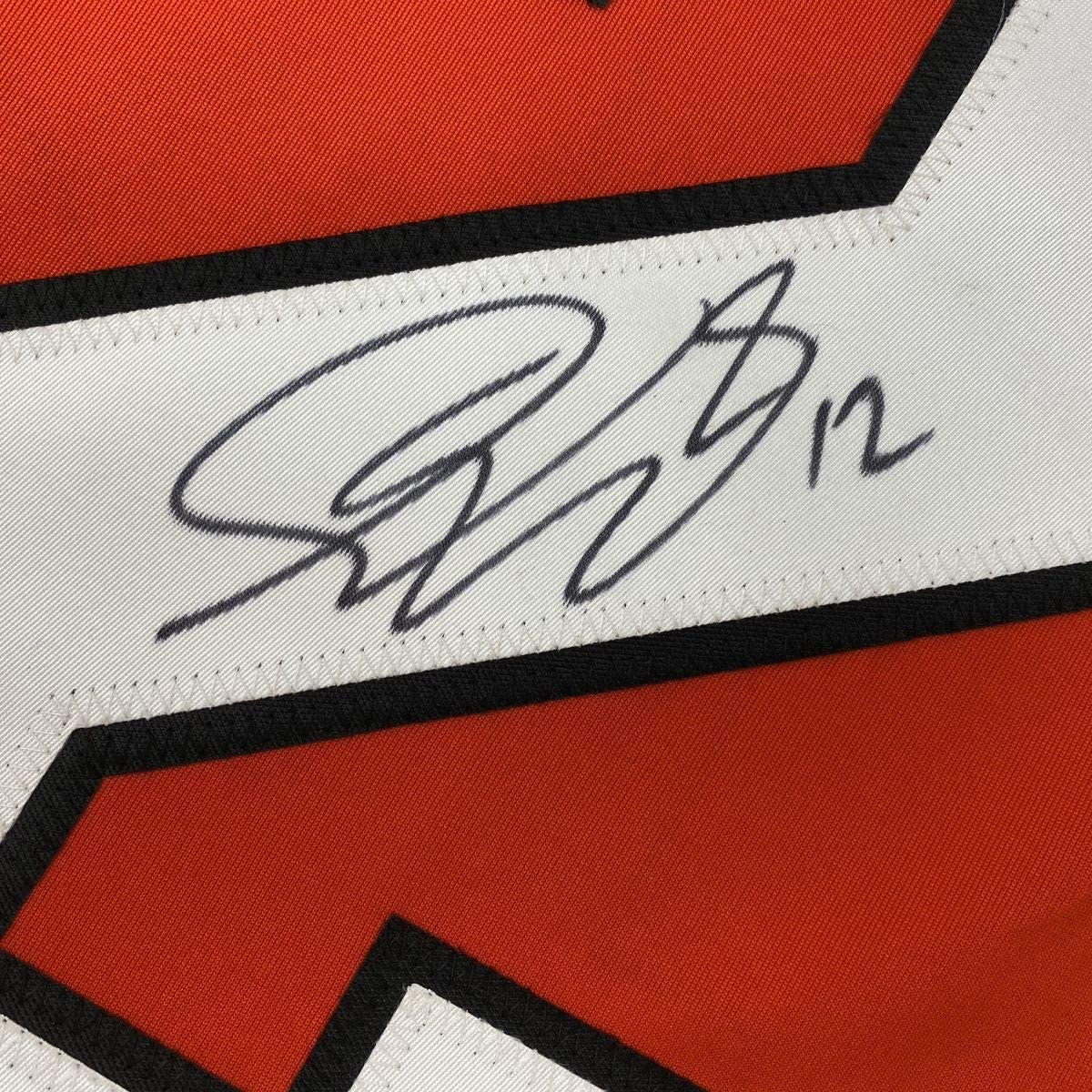 autographed-signed-simon-gagne-philadelphia-orange-hockey-jersey-jsa-coa