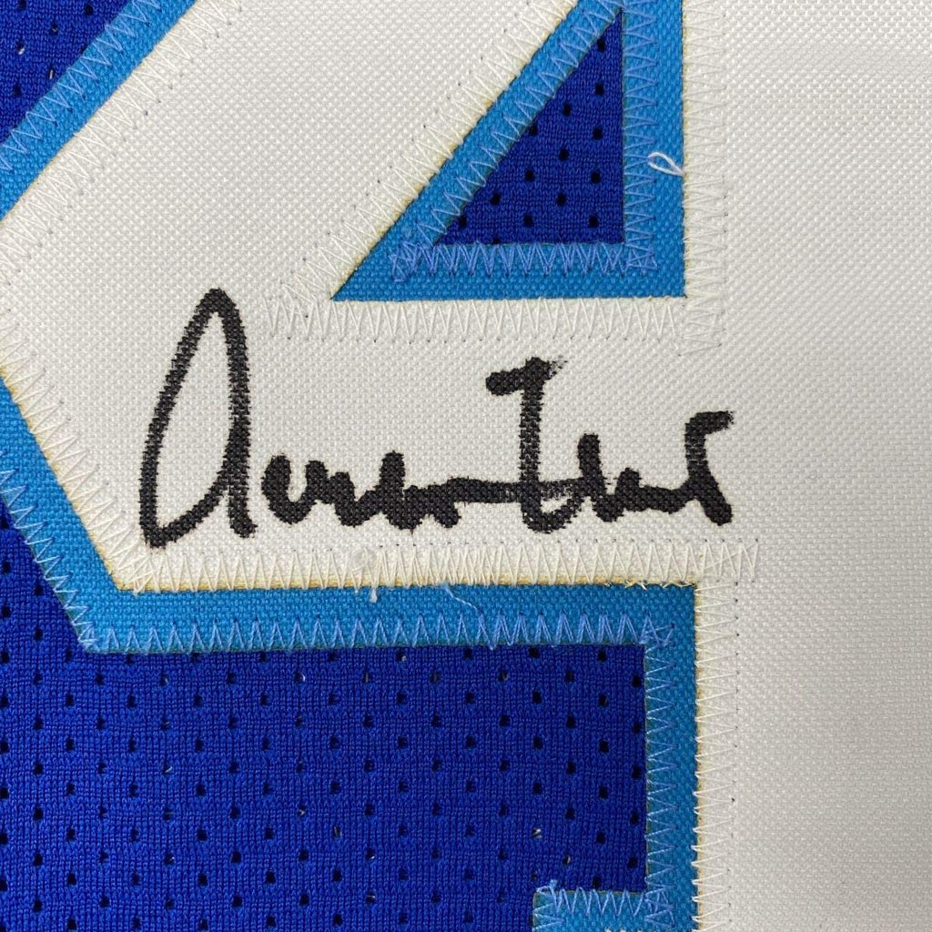 autographed-signed-jerry-west-los-angeles-la-blue-basketball-jersey-jsa-coa