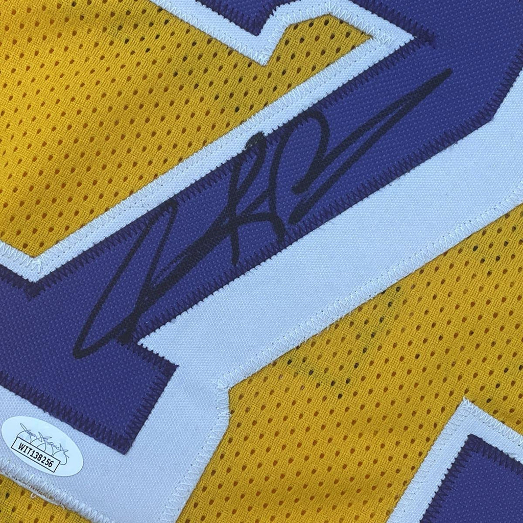 autographed-signed-dennis-rodman-los-angeles-la-yellow-basketball-jersey-jsa-coa-2