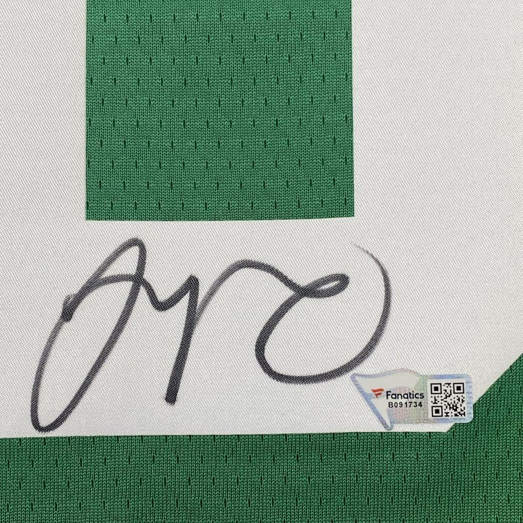 autographed-signed-jayson-tatum-boston-celtics-green-basketball-jersey-fanatics-coa