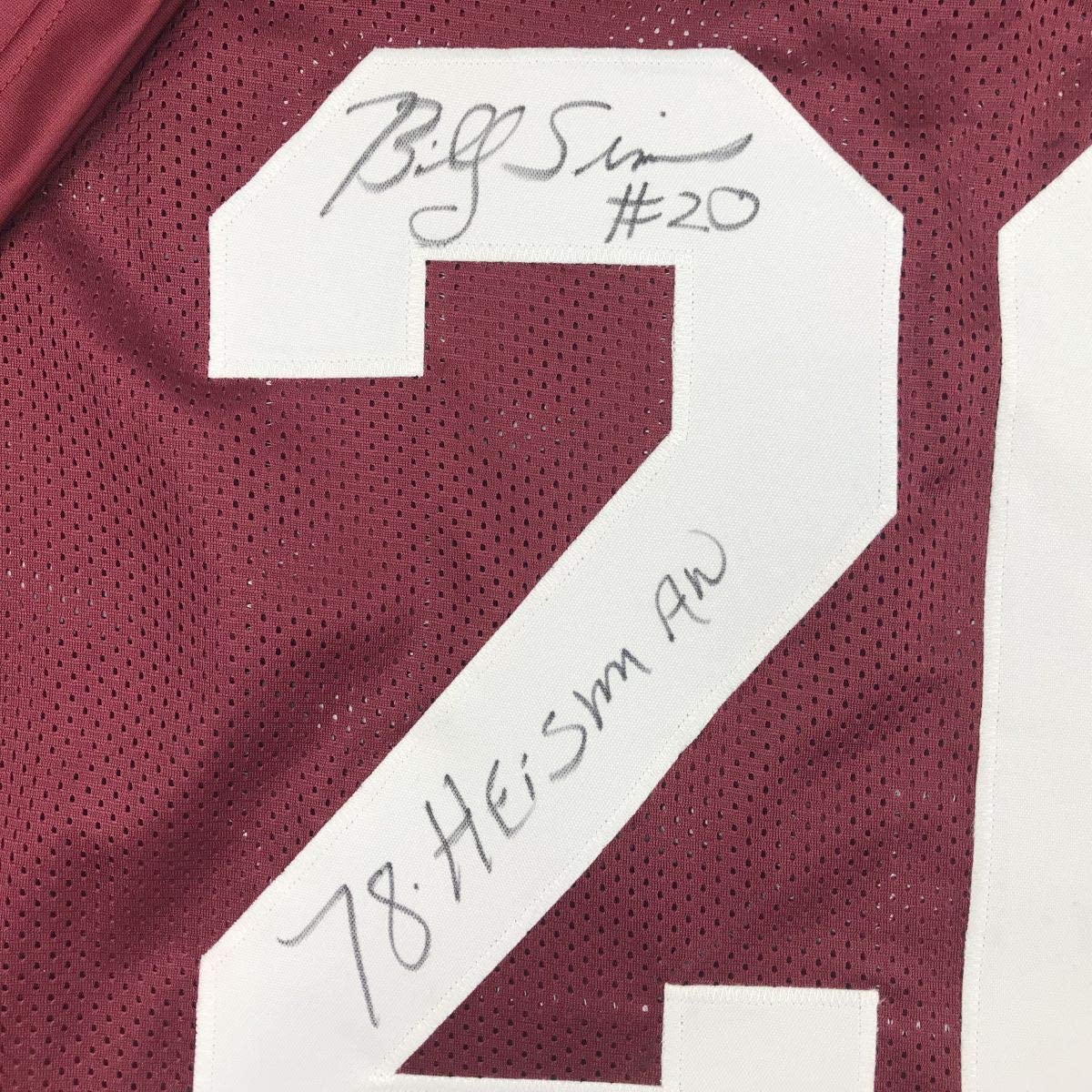 autographed-signed-billy-sims-78-heisman-oklahoma-maroon-college-football-jersey-jsa-coa
