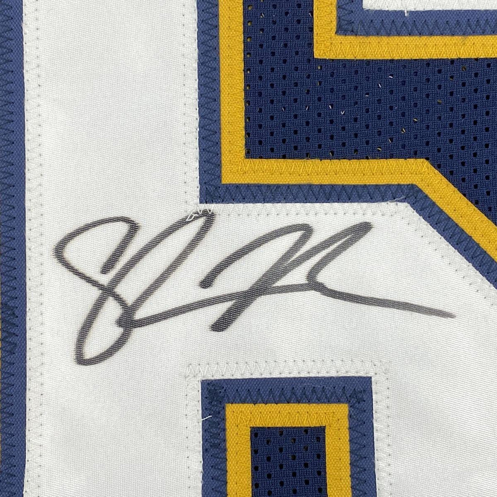 autographed-signed-shawne-merriman-san-diego-dark-blue-football-jersey-beckett-bas-coa