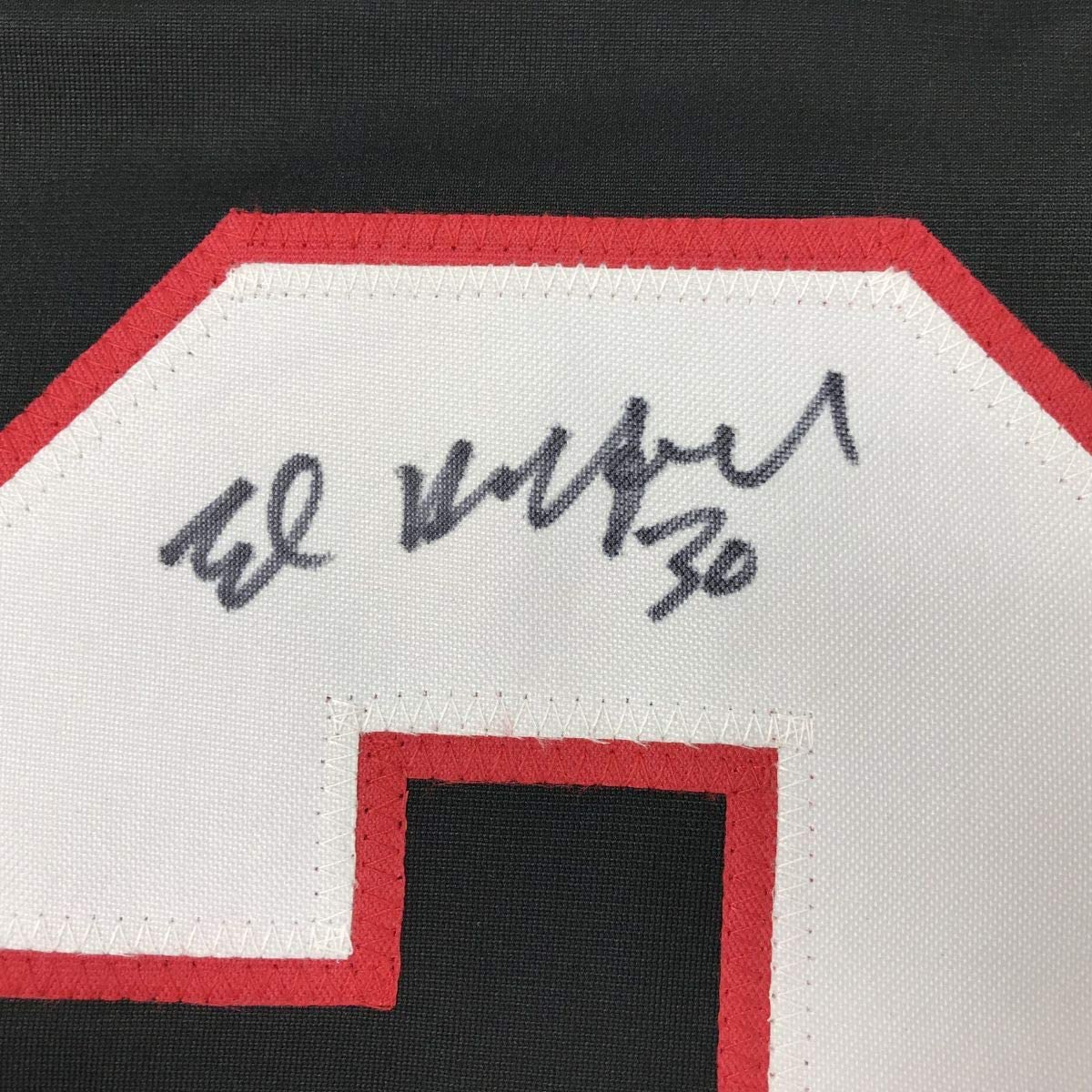 autographed-signed-ed-belfour-chicago-black-hockey-jersey-jsa-coa