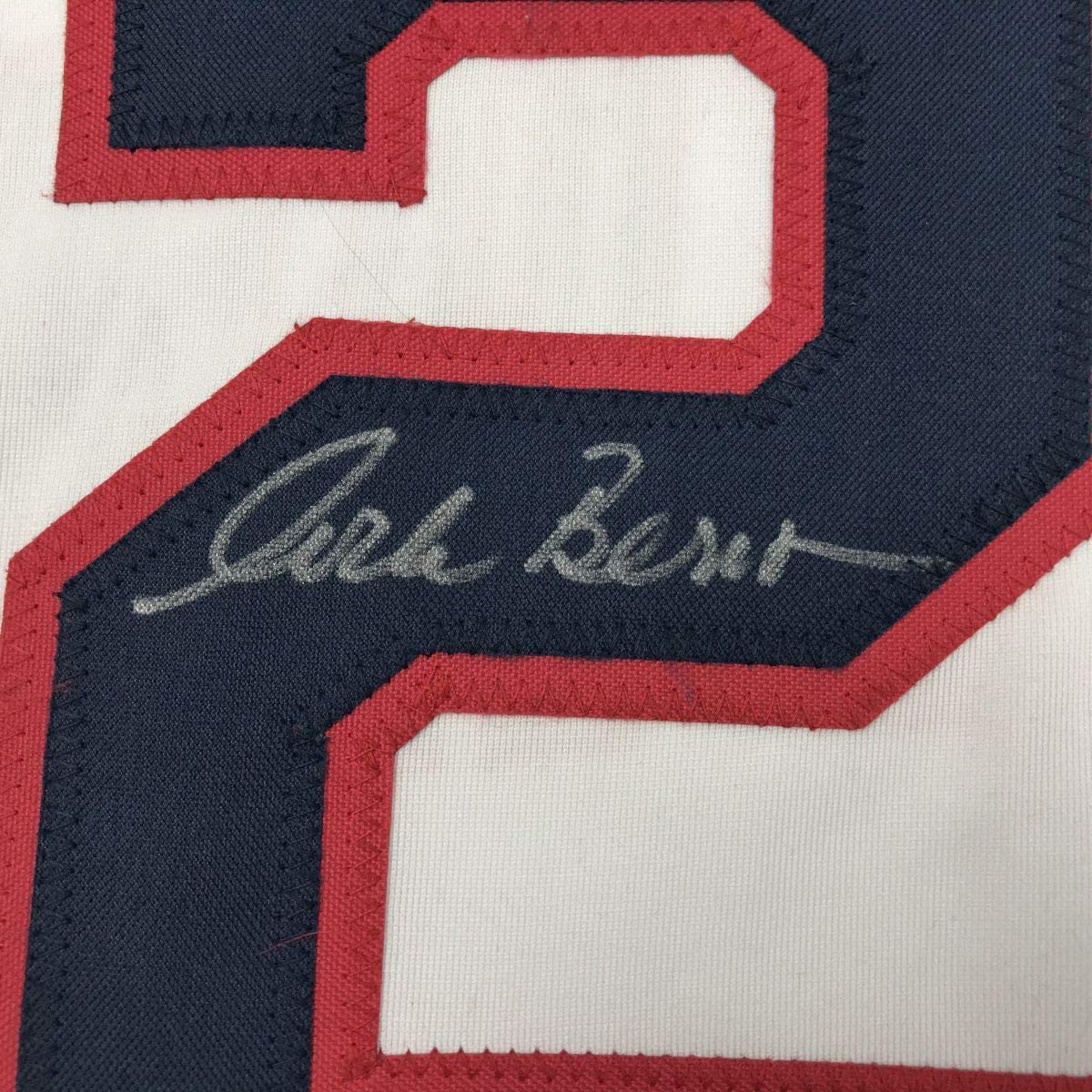 autographed-signed-corbin-bernsen-roger-dorn-major-league-cleveland-white-baseball-jersey-jsa-coa