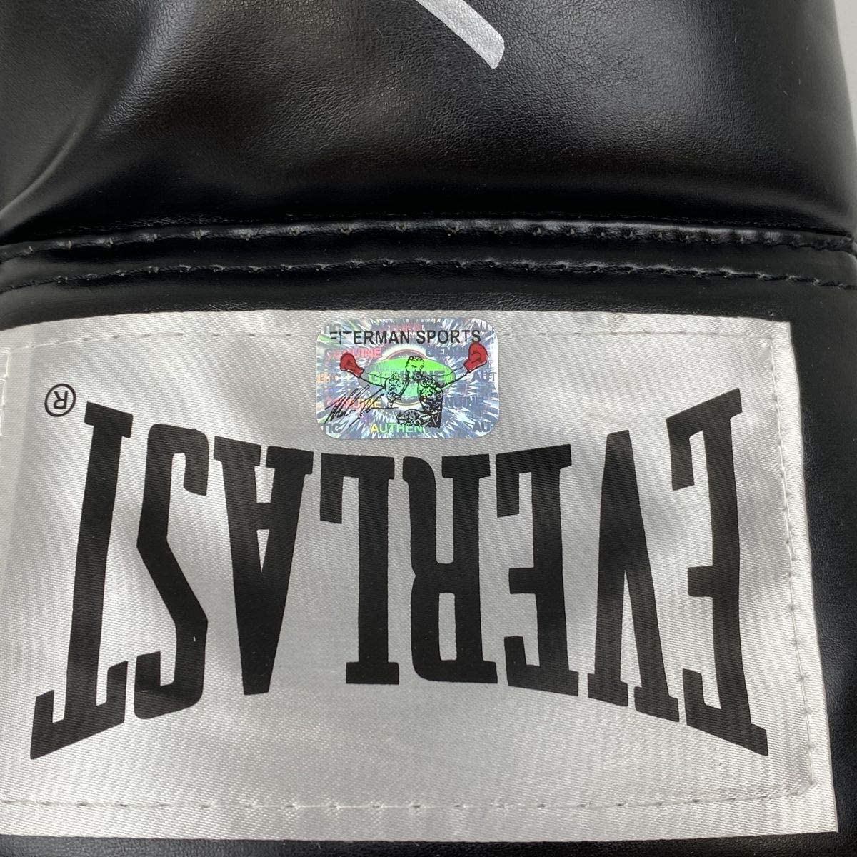 autographed-signed-mike-tyson-black-everlast-boxing-glove-athlete-hologram-coa
