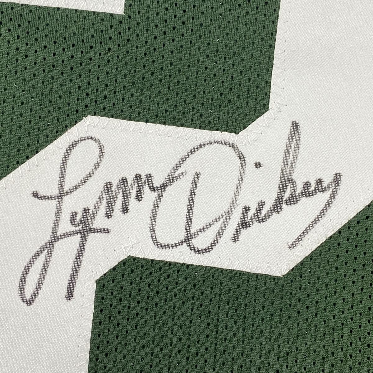 autographed-signed-lynn-dickey-green-bay-green-football-jersey-jsa-coa
