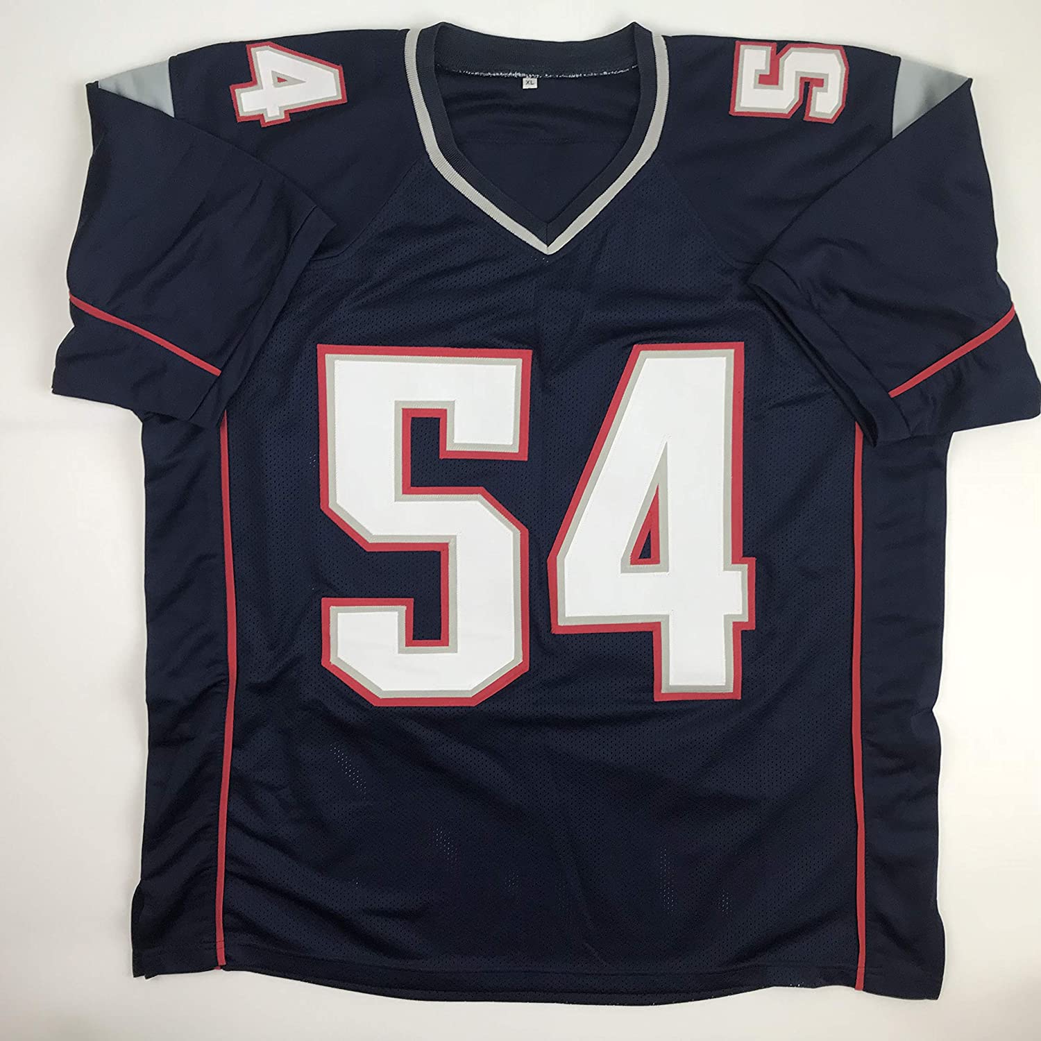 autographed-signed-tedy-bruschi-new-england-blue-football-jersey-jsa-coa