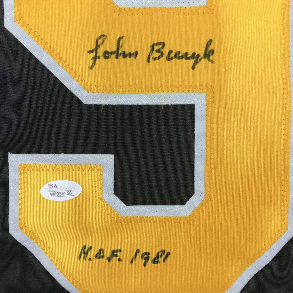 autographed-signed-johnny-john-bucyk-hof-1981-boston-black-hockey-jersey-jsa-coa