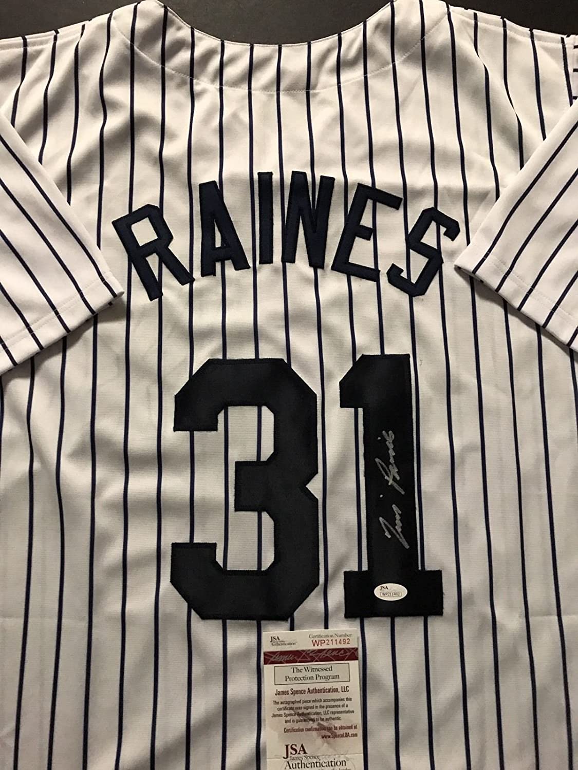 autographed-signed-tim-raines-new-york-pinstripe-baseball-jersey-jsa-coa