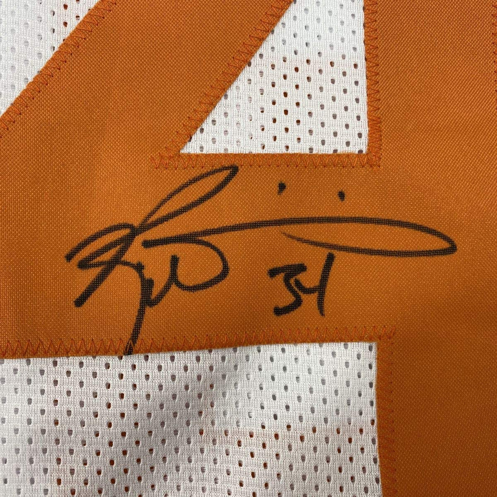 autographed-signed-ricky-williams-texas-white-college-football-jersey-jsa-coa