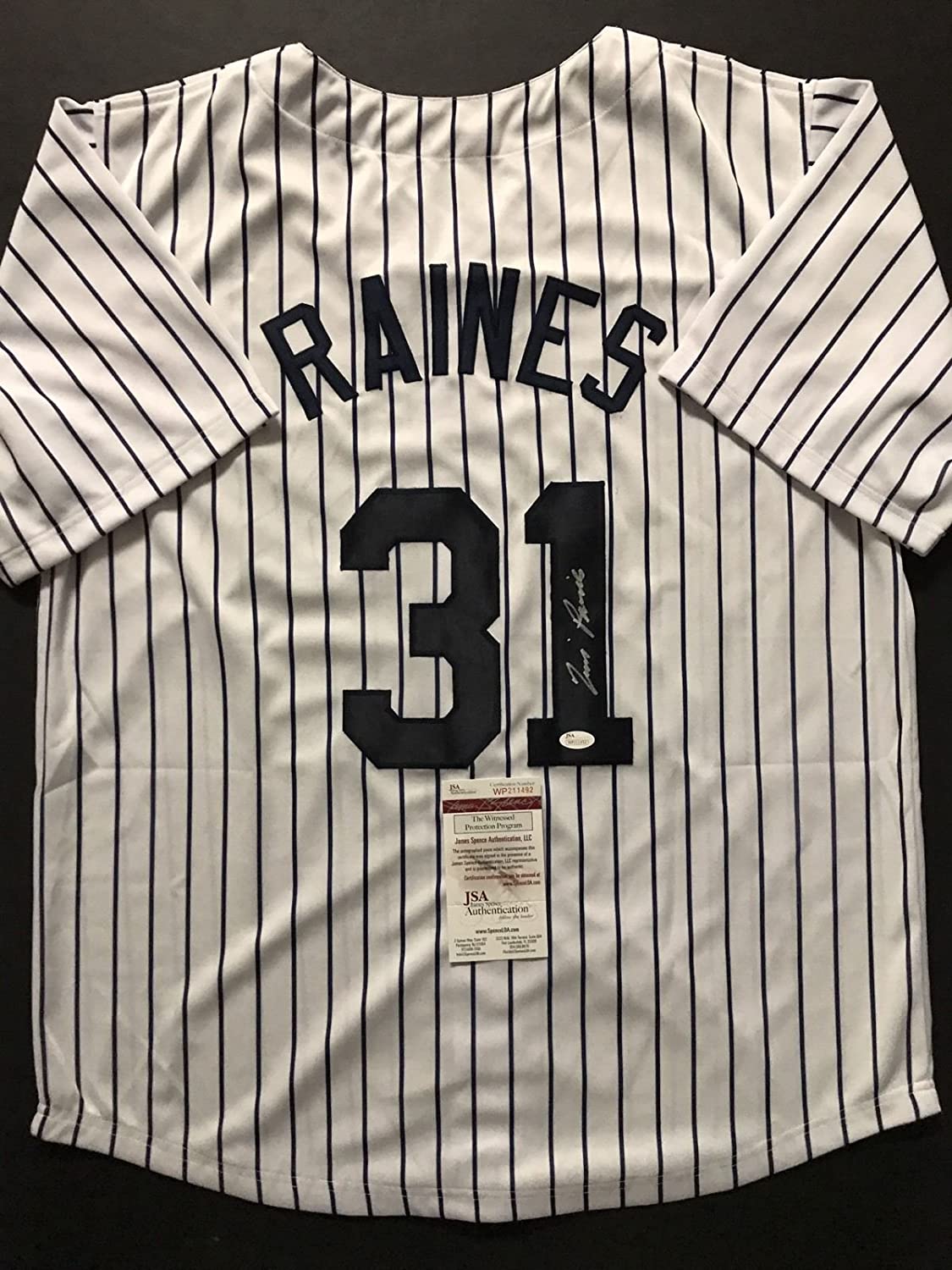 autographed-signed-tim-raines-new-york-pinstripe-baseball-jersey-jsa-coa