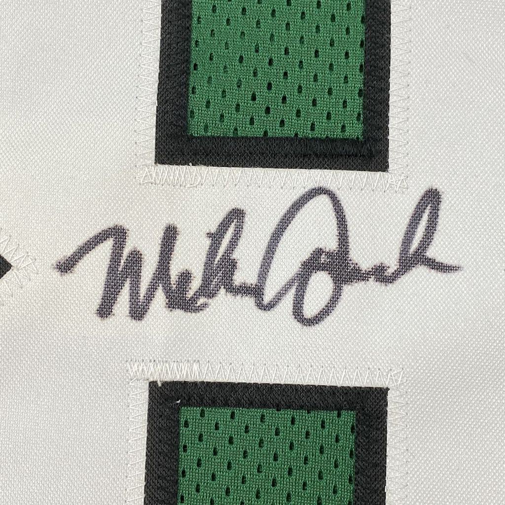 autographed-signed-mike-quick-philadelphia-kelly-green-football-jersey-jsa-coa