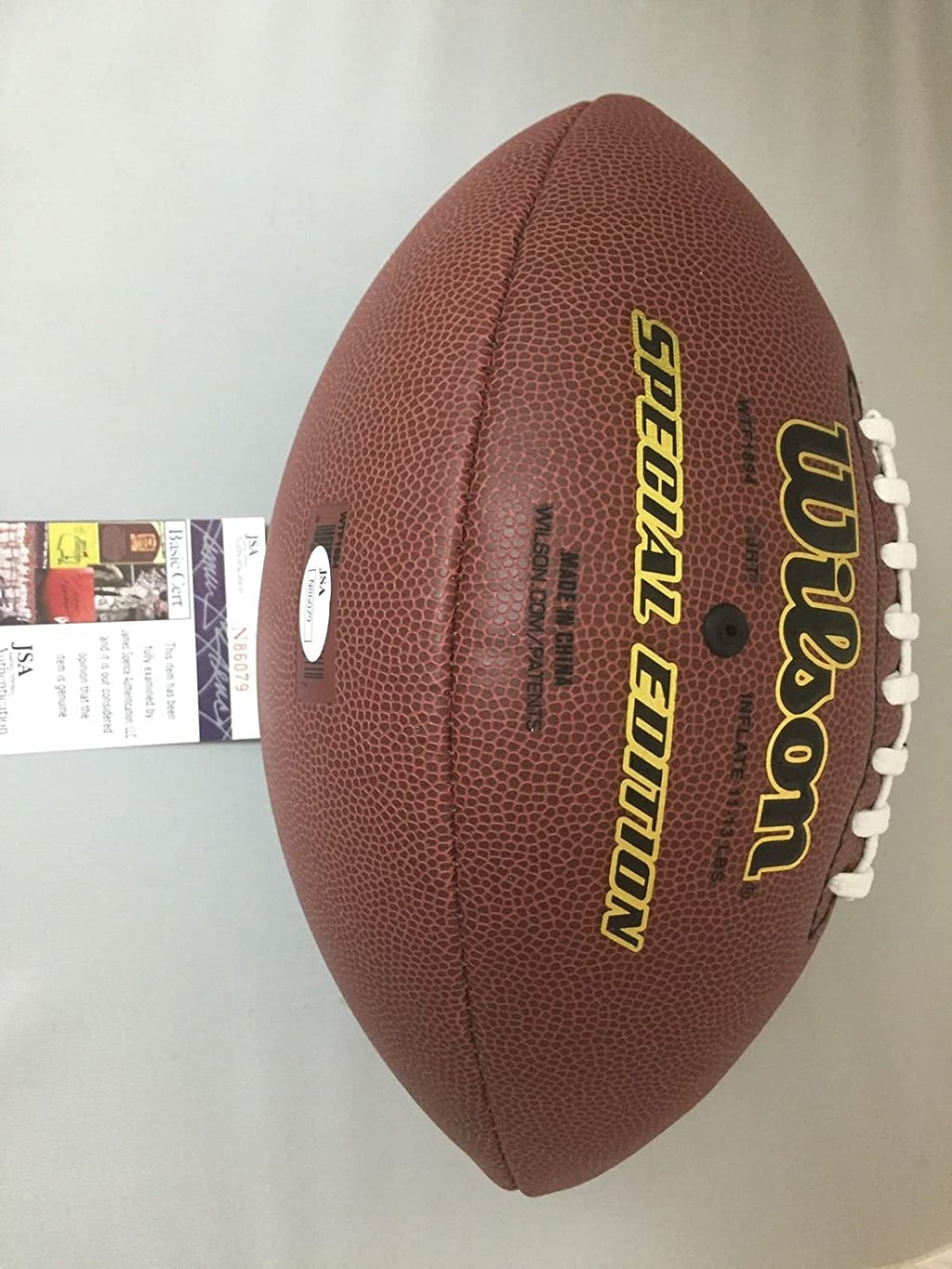 autographed-signed-chip-kelly-ucla-bruins-oregon-ducks-brown-wilson-football-jsa-coa