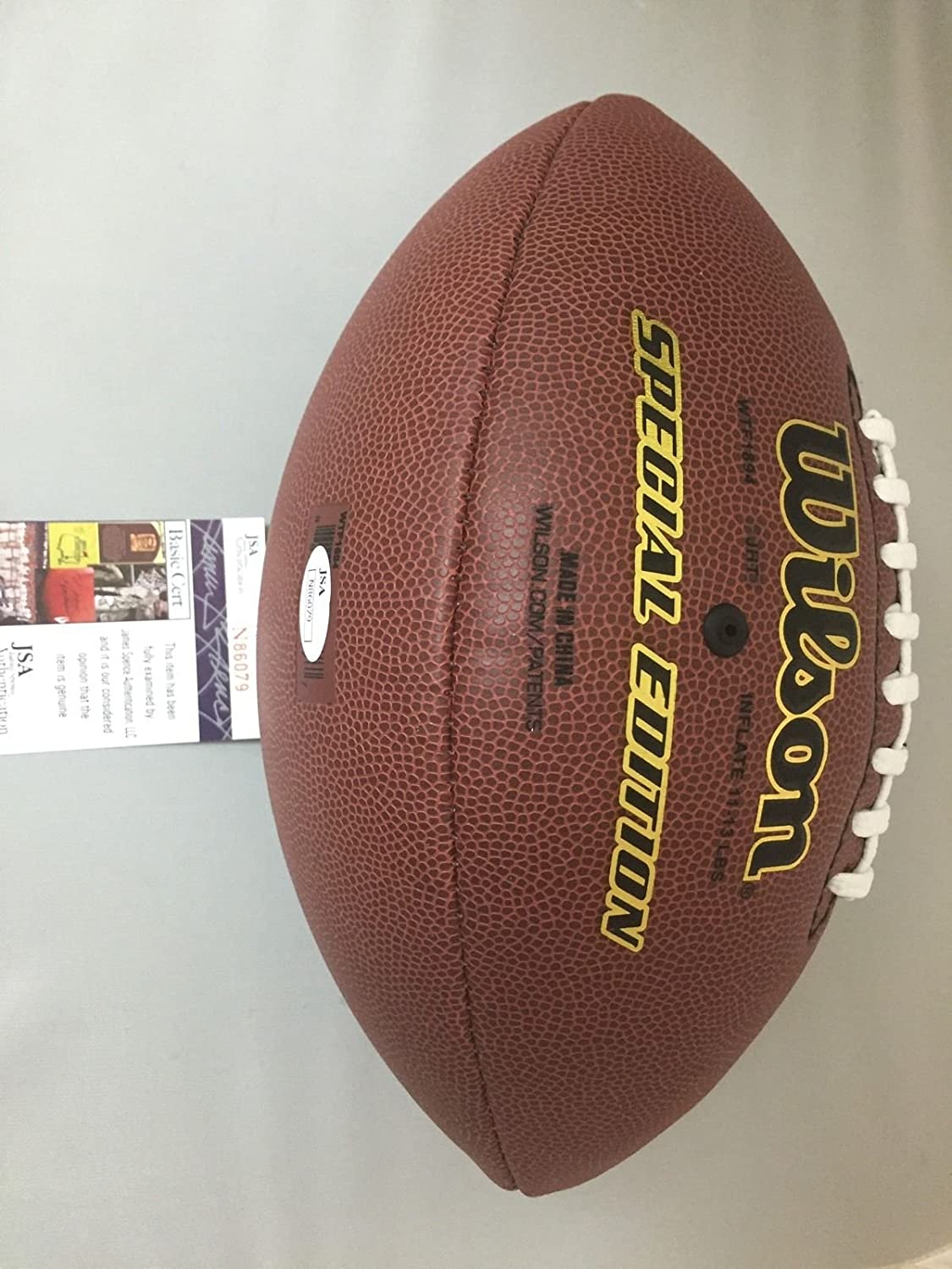 autographed-signed-chip-kelly-ucla-bruins-oregon-ducks-brown-wilson-football-jsa-coa
