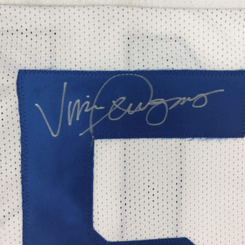 autographed-signed-vince-ferragamo-los-angeles-la-white-football-jersey-jsa-coa