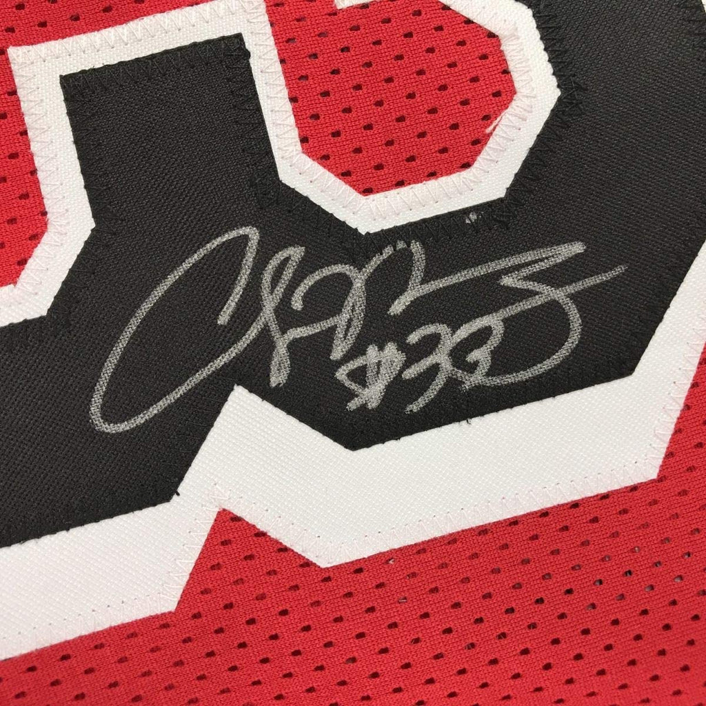 autographed-signed-alonzo-mourning-miami-red-basketball-jersey-jsa-coa
