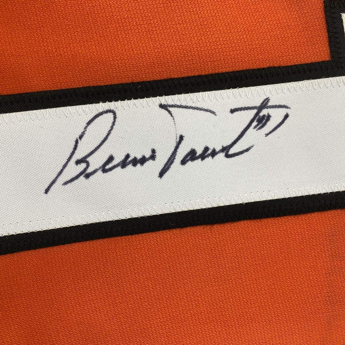 autographed-signed-bernie-parent-philadelphia-orange-hockey-jersey-jsa-coa