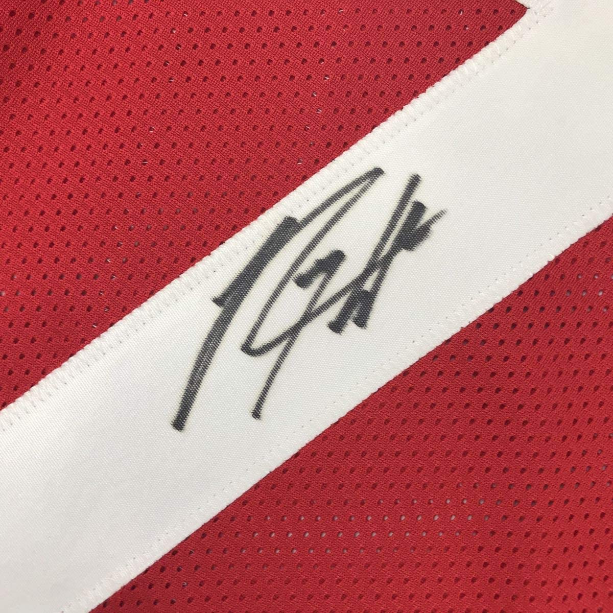 autographed-signed-rodney-hampton-georgia-red-stat-college-football-jersey-psa-dna-coa