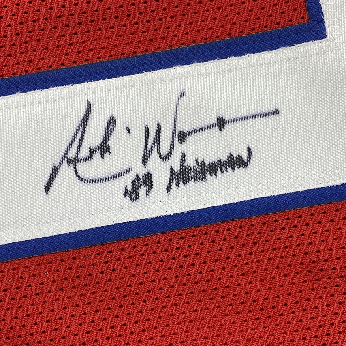 autographed-signed-andre-ware-89-heisman-houston-red-college-football-jersey-jsa-coa
